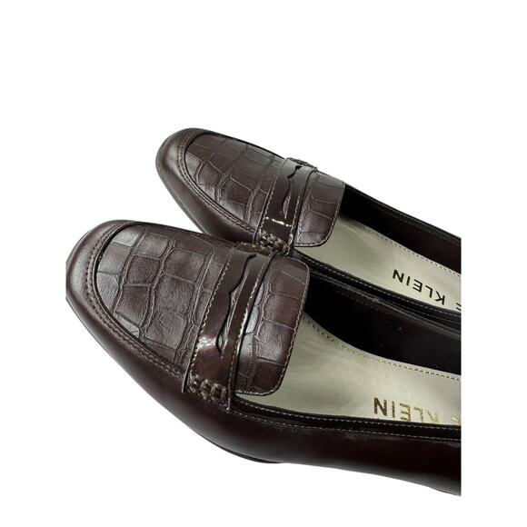 Anne Klein Women’s Loafers Iflex Brown Animal Print Flats Leather Size 11 Shoes - Picture 8 of 12